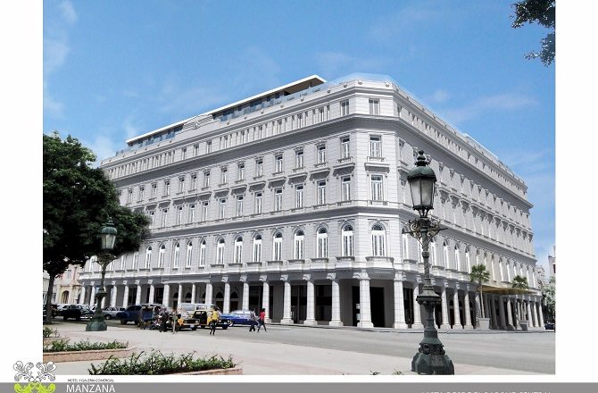The Kempinski Manzana de Gomez hotel in Havana, Cuba
