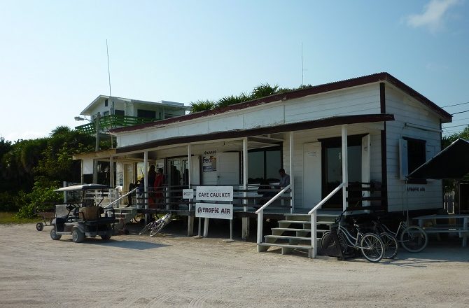 The Tropical Air terminal on Caye Caulker