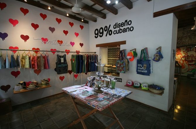 Clandestina designer store in Old Havana, Cuba