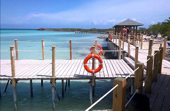 The beach walkway at Iberostar Playa Pilar on Cayo Guillermo