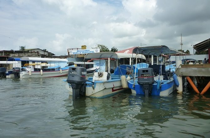 The dock at Puerto Barrios