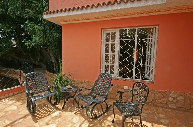 Rocking chairs at Casa Osmary y Alberto in Trinidad, Cuba