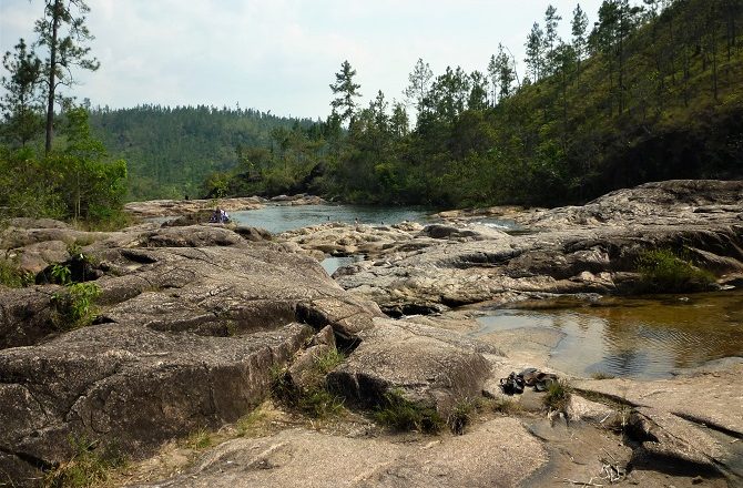 The Rio Frio Pools en-route to Caracol