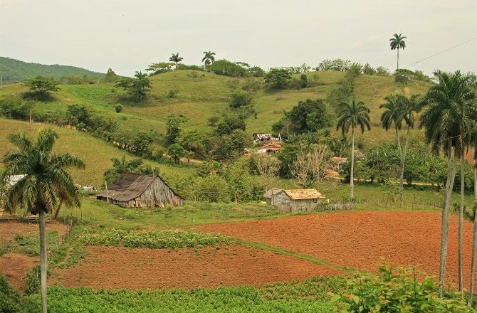 A typical Cuban village in the Escambray Mountains