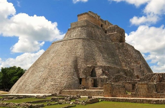 The pyramid of the magician at Uxmal
