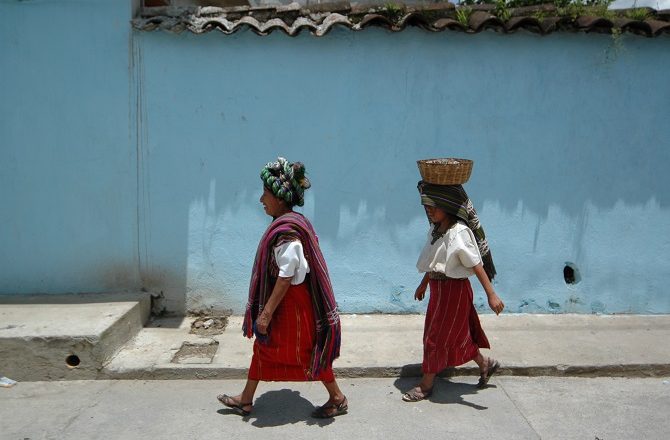 Tribal women in the Guatemalan Highlands