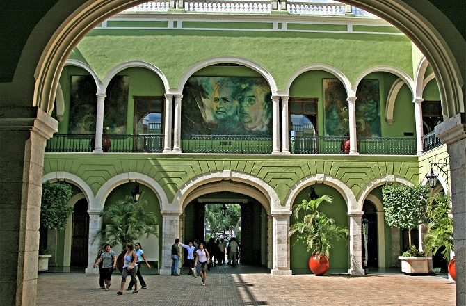 The city of Merida in the Yucatan