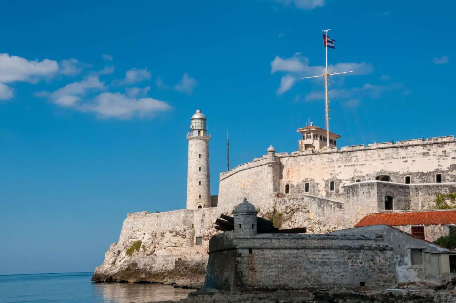 Morro Castle from Cabanas (Sunset), Havana, Cuba, El