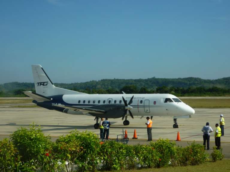 how to get to guatemala city airport for early flight check in