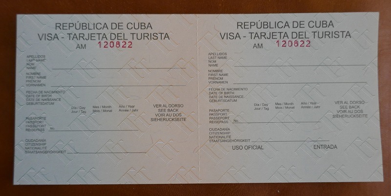 getting a cuba tourist card in mexico city airport
