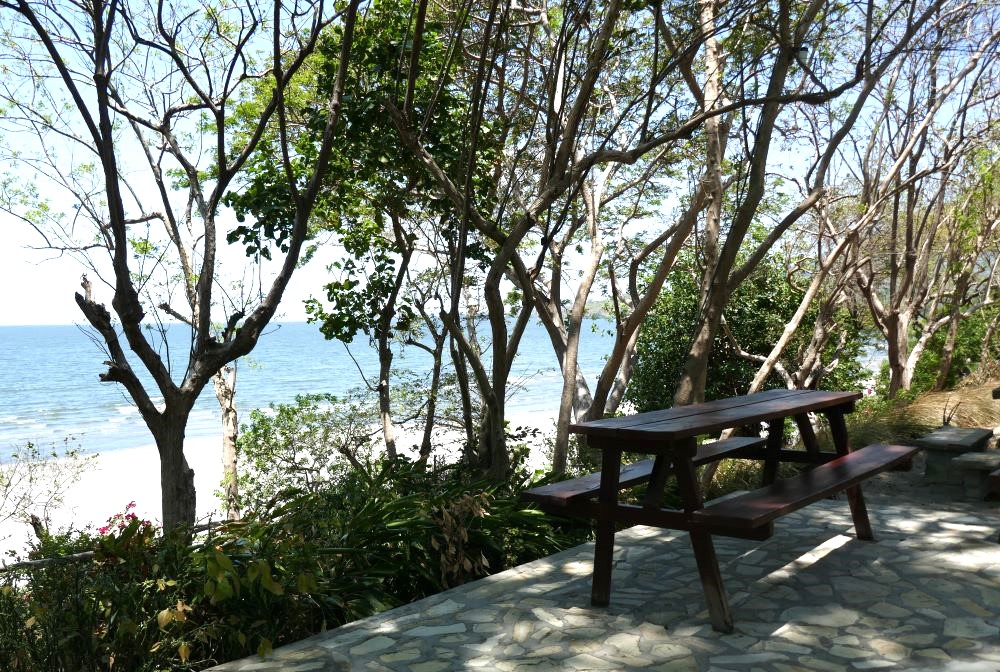 Table Overlooking Beach Ometepe