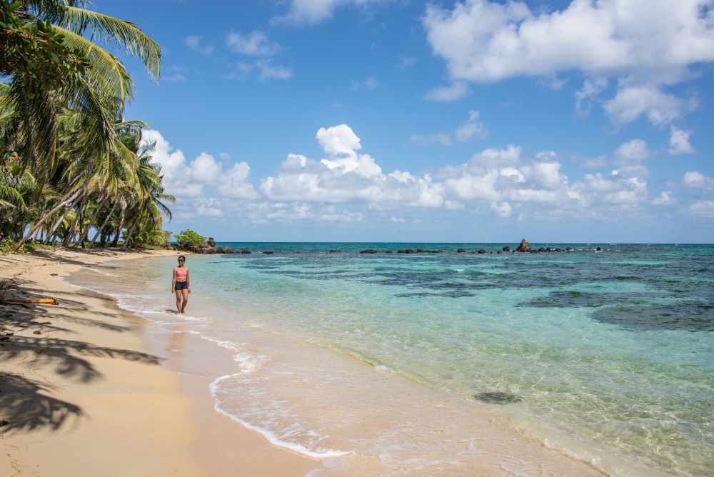 Woman On Beach Nicaragua